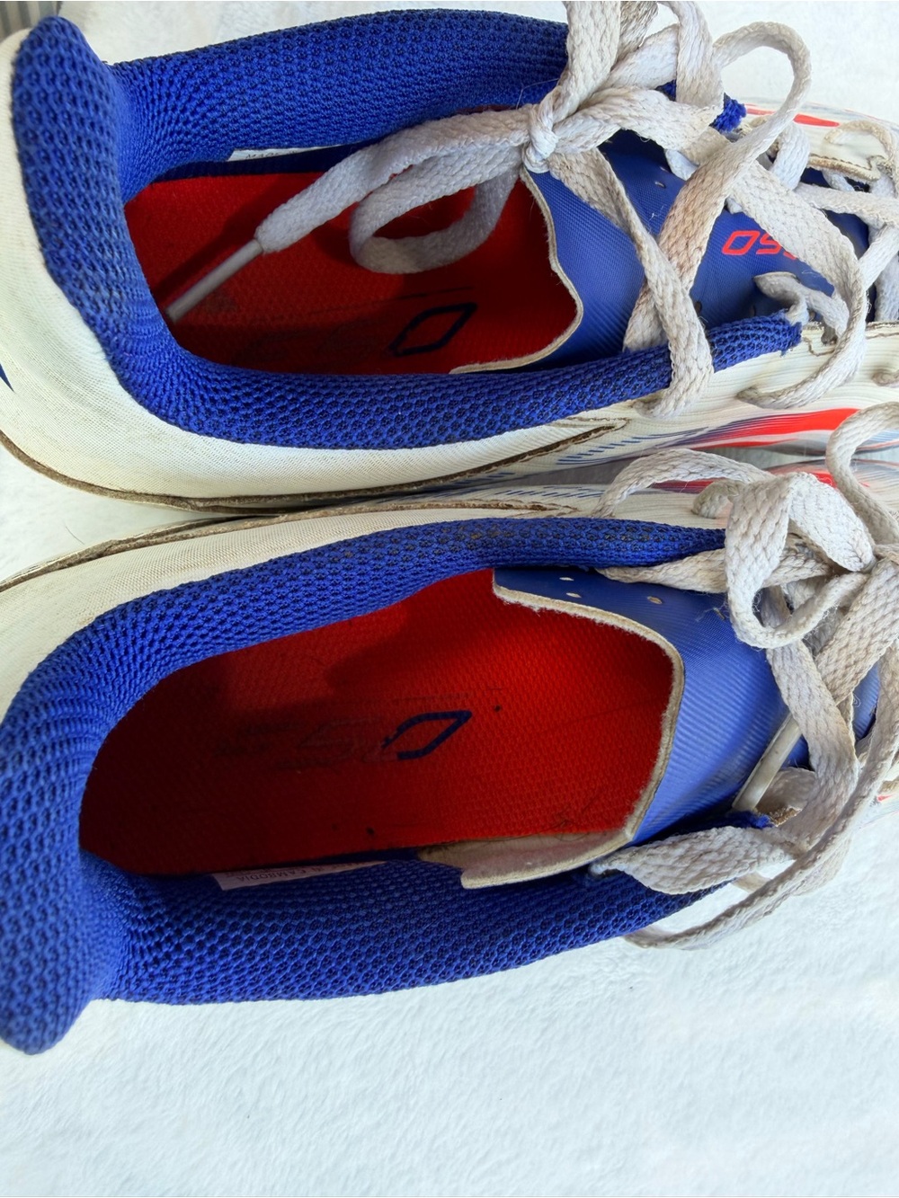 Adidas F50 Club FxG Soccer Cleats White Blue Men's Size 7 Shoes Athletic-Read - Picture 6 of 7